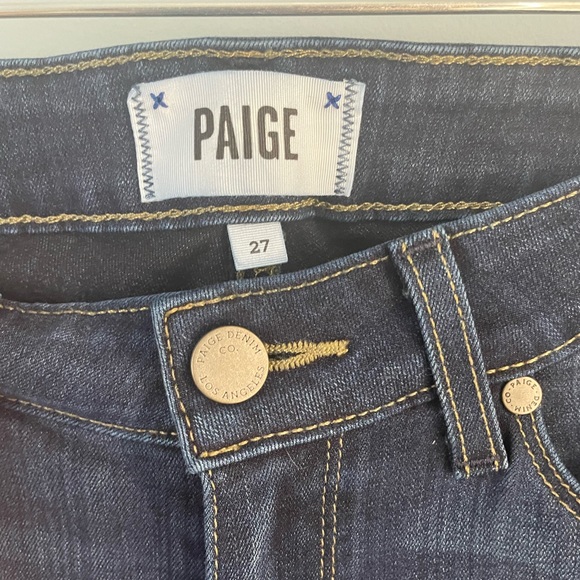 💗REVOLVE PAIGE JEANS DARK WASH SIZE 27 EXCELLENT CONDITION - Picture 4 of 6